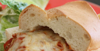 No-Fry Chicken Parmesan Sandwich