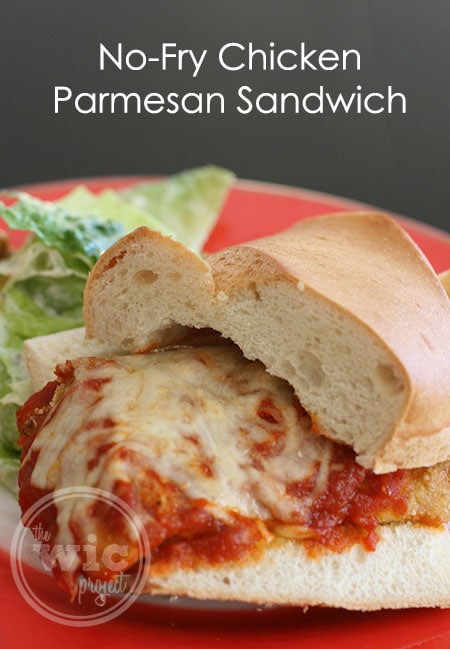 No-Fry Chicken Parmesan Sandwich