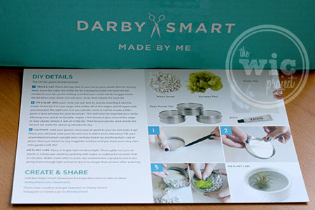 Darby Smart Mini Terrarium Instruction Card