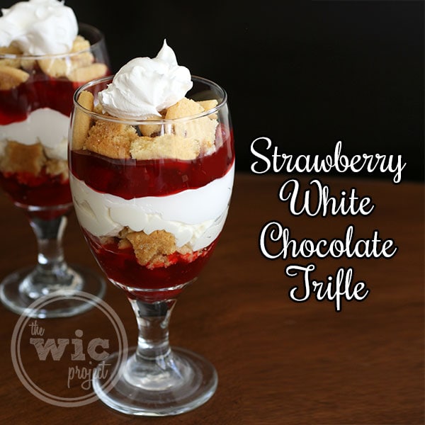 Strawberry White Chocolate Trifle