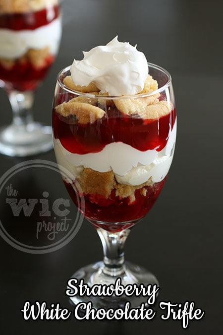 Strawberry White Chocolate Trifle