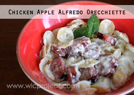Chicken Apple Alfredo Orecchiette