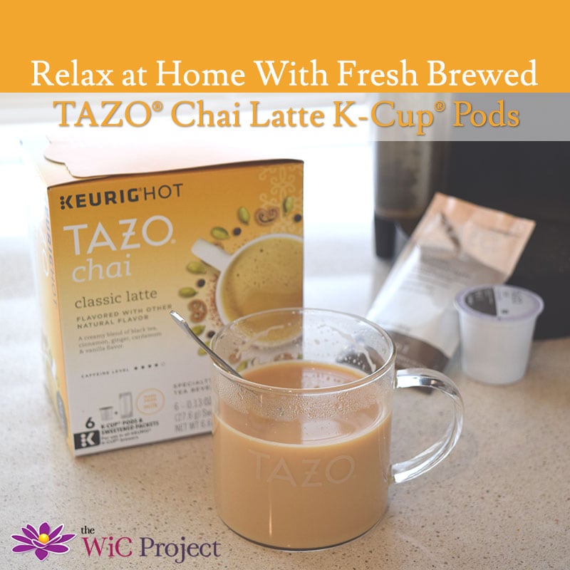 Relax at Home with TAZO Chai Tea Latte K-Cups