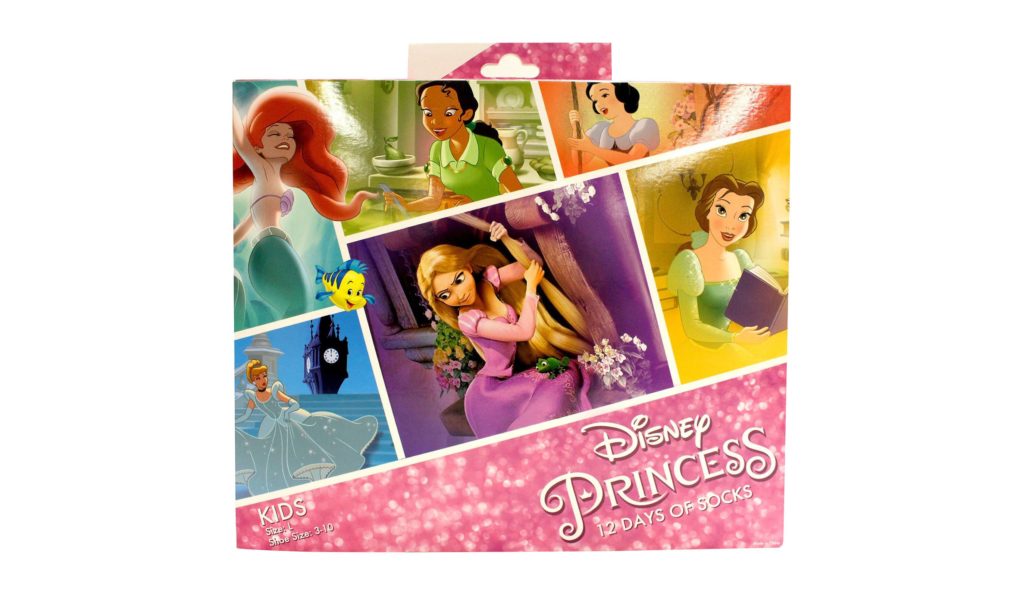 Girls' Disney Princess 12 Days of Socks Casual Socks
