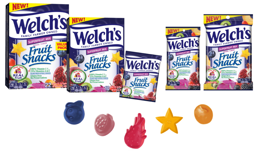 Introducing the New, Unique Flavors of Welch's Fruit Snacks Superfruit Mix