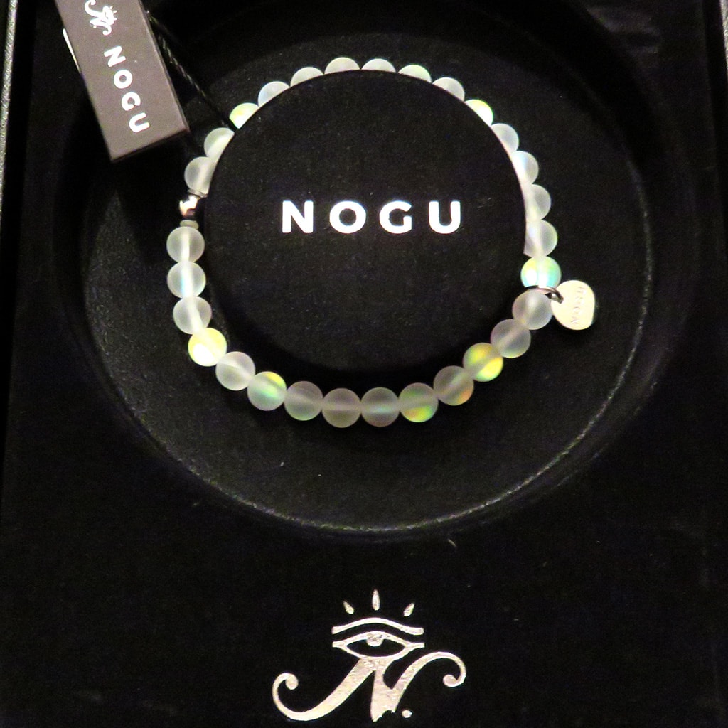 NOGU Mermaid Glass Bead Bracelets Glow and Reflect Light