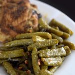 Butter & Garlic Canned Green Beans - A delicious and easy-to-make side dish made with canned green beans, garlic, butter, and seasonings.
