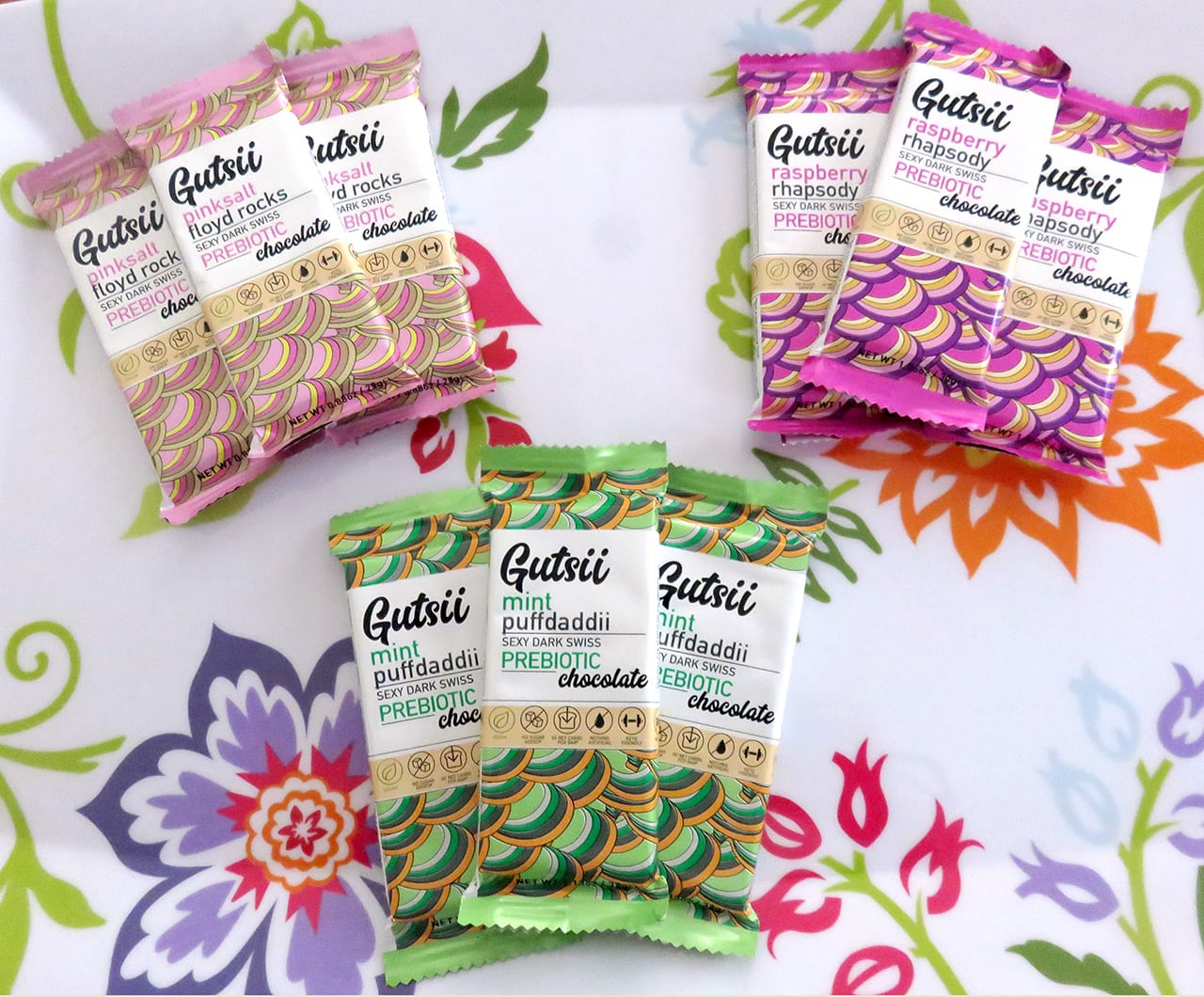 Gutsii Chocolate with Prebiotics - 3 Different Flavors