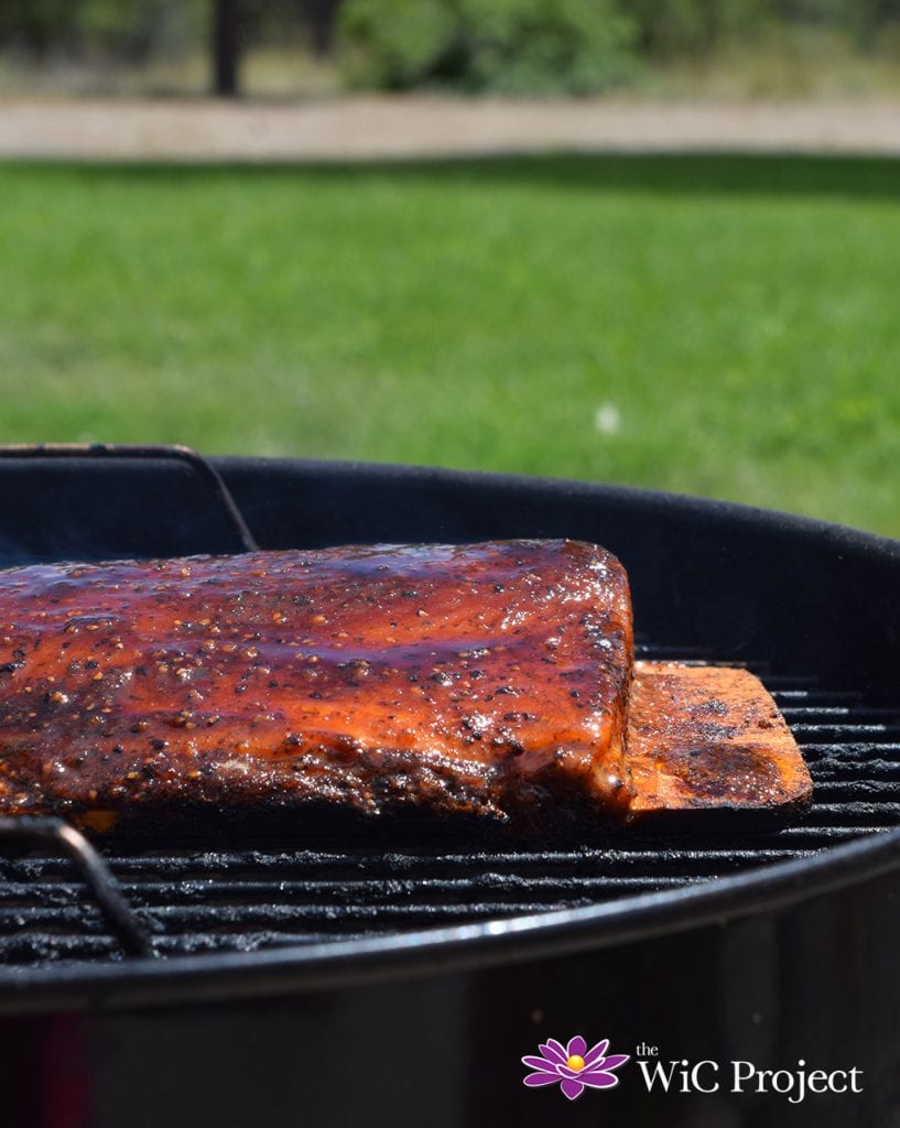 Cedar Bay Planked Salmon on the Grill