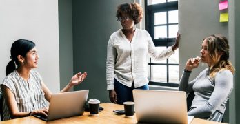 How To Find Success - Three Women in a Meeting