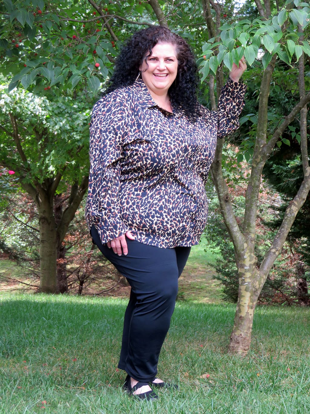 Coolibar Leopard Print Women's Rhodes Shirt