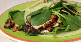 Grilled Chicken Caesar Salad with Parmesan Folios Cheese Wrap