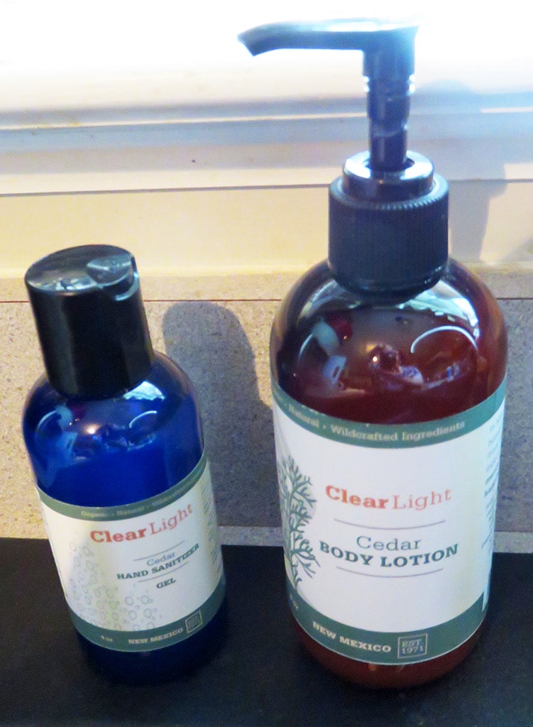 Clear Light Cedar Hand Sanitizer and Body Lotion