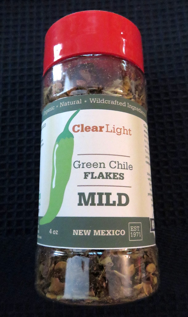 Clear Light Green Chile Flakes