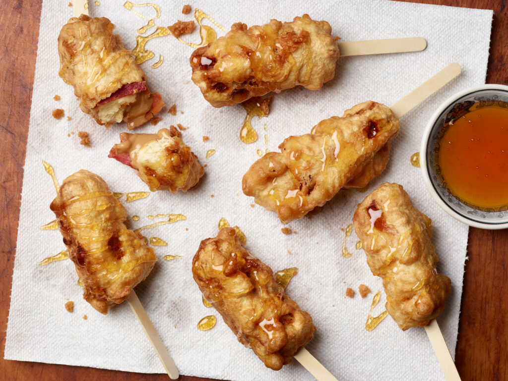 Fried Elvis Banana On A Stick