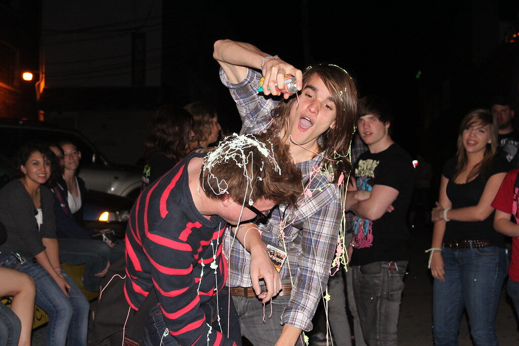 Silly String in Certain Cities