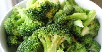 green broccoli on white ceramic plate